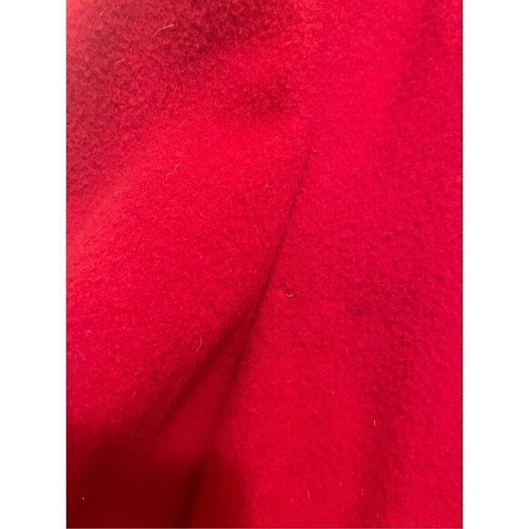 Vintage coats by Cattiva Anglo fabrics pure wool red luxe overcoat size medium - Picture 7 of 16